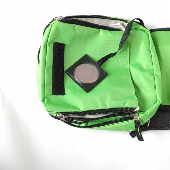 ATTRACTIVE HEYS Luggage Crossbody Purse Lime Green Secure Zip Travel Bag - Picture 7 of 13